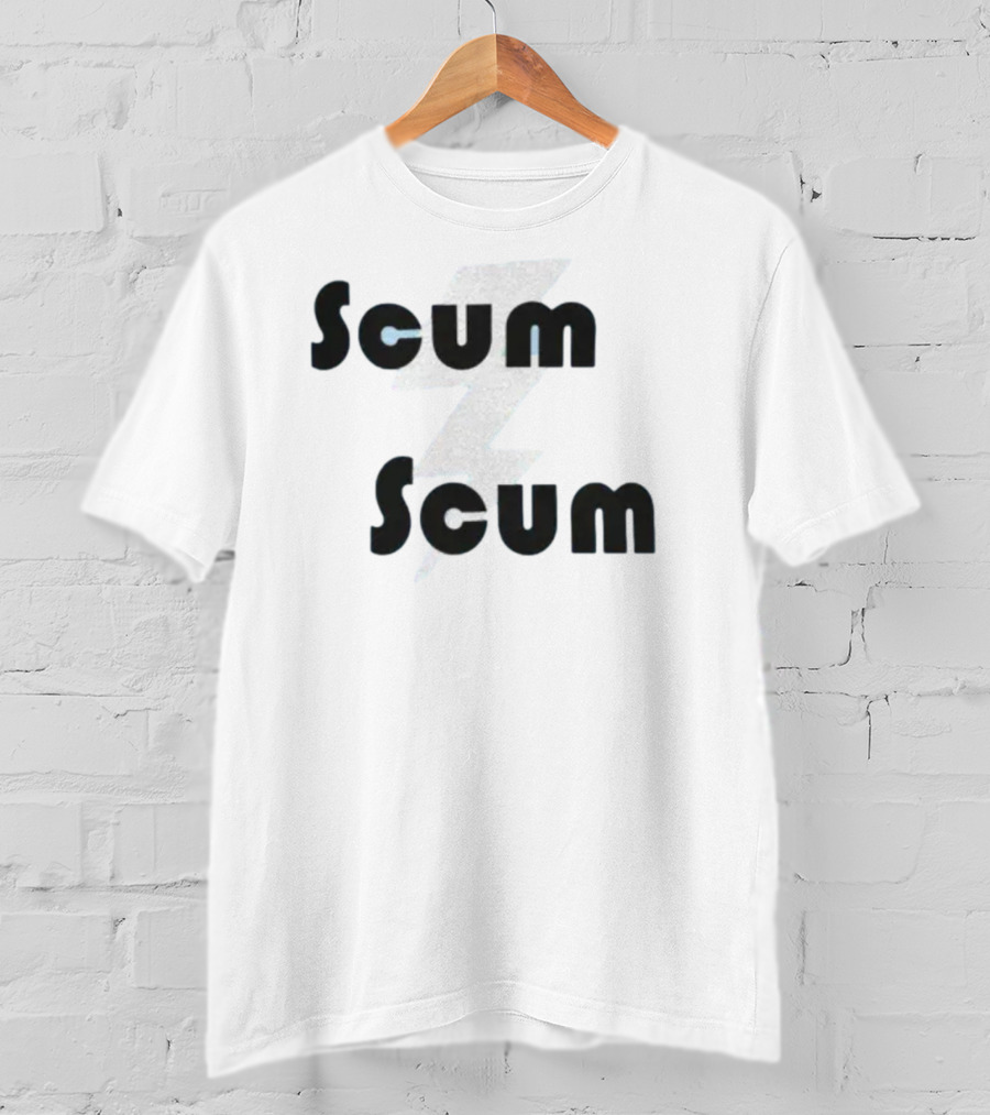 Scum Scum Lightning Bolt T-Shirt