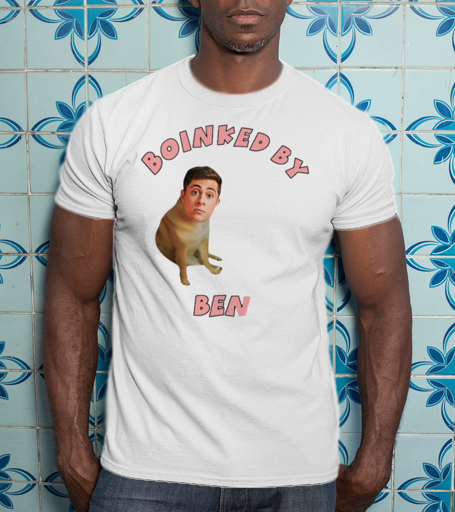 Boinked By Ben Dog Face Collage T-Shirt