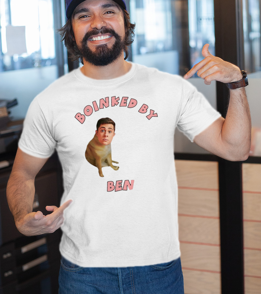 Boinked By Ben Dog Face Collage T-Shirt
