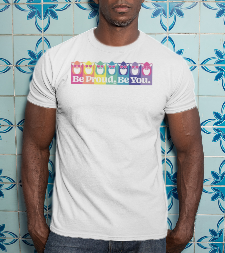 Be Proud Be You Rainbow Heart Owls T-Shirt