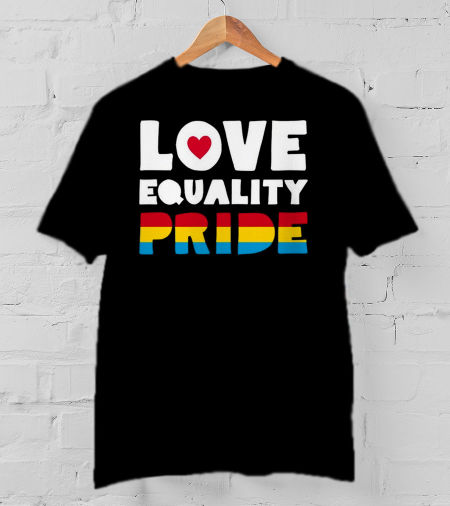 Belk Love Equality Pride Pansexual Flag Colors T-Shirt