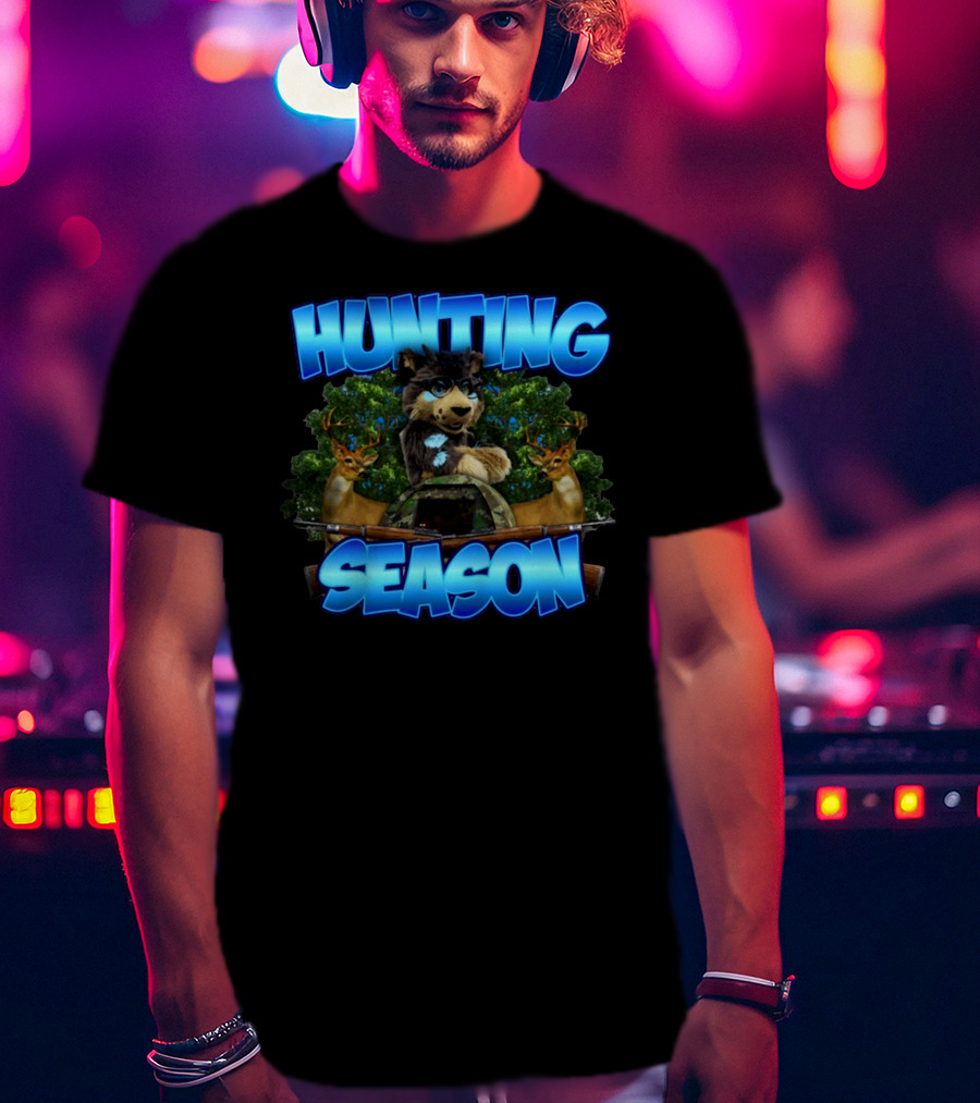 Designedbytheboys Hunting Season Wolf And Deer T-Shirt