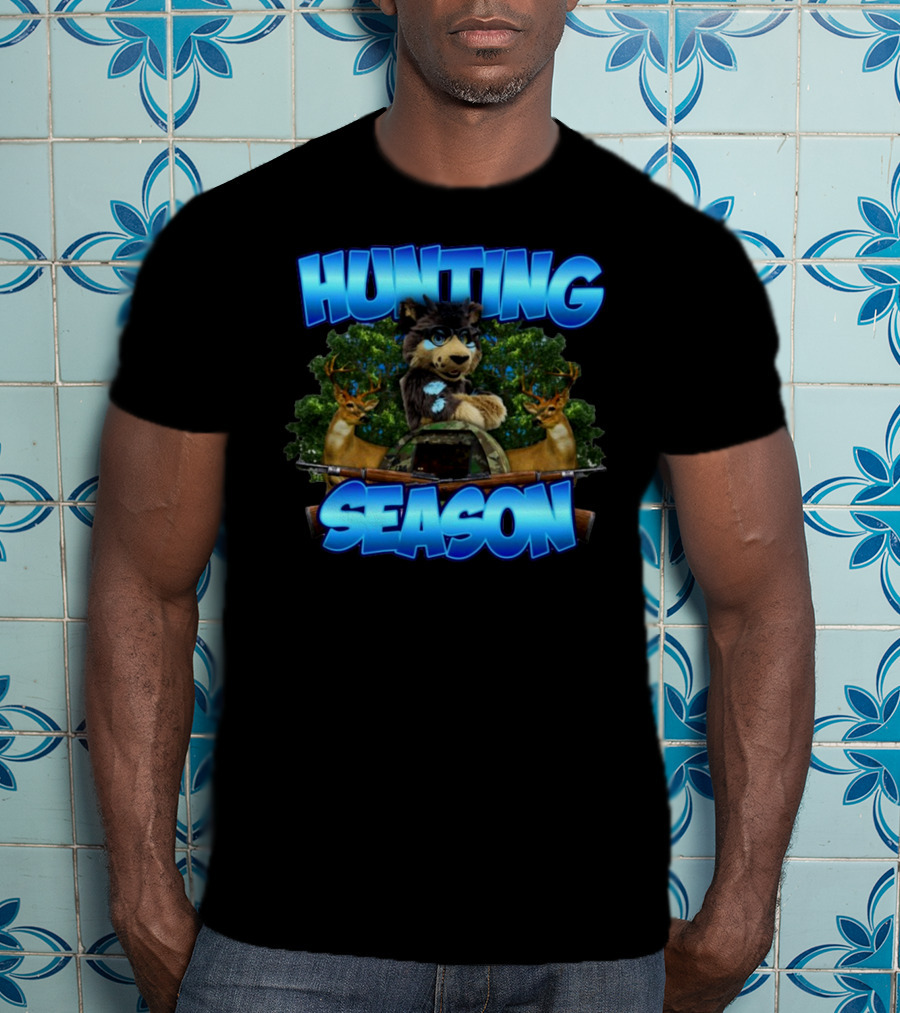 Designedbytheboys Hunting Season Wolf And Deer T-Shirt
