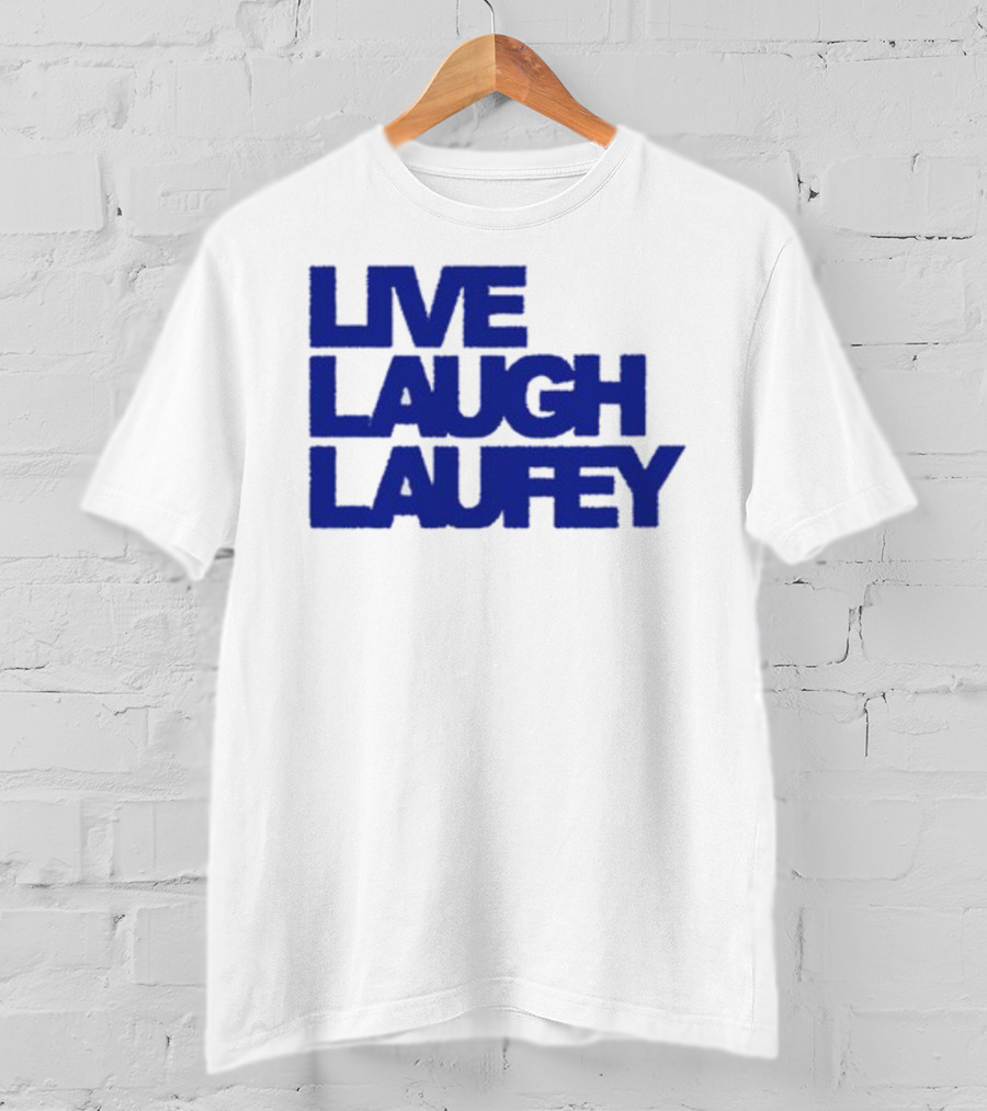 Laufeymusic Live Laugh Laufey Iconic Blue Text T-Shirt