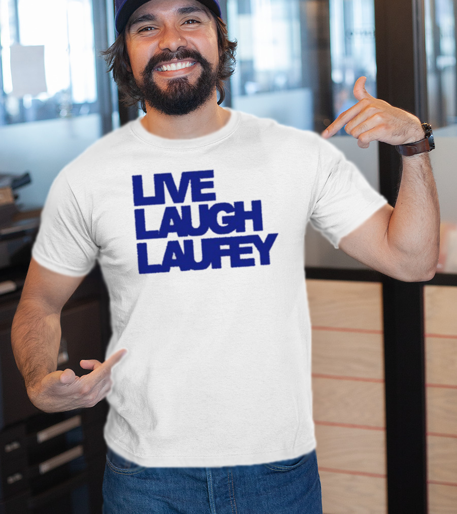 Laufeymusic Live Laugh Laufey Iconic Blue Text T-Shirt