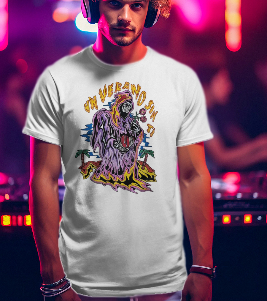 Warren Lotas Bad Bunny Un Verano Sin Ti Grim Reaper T-Shirt