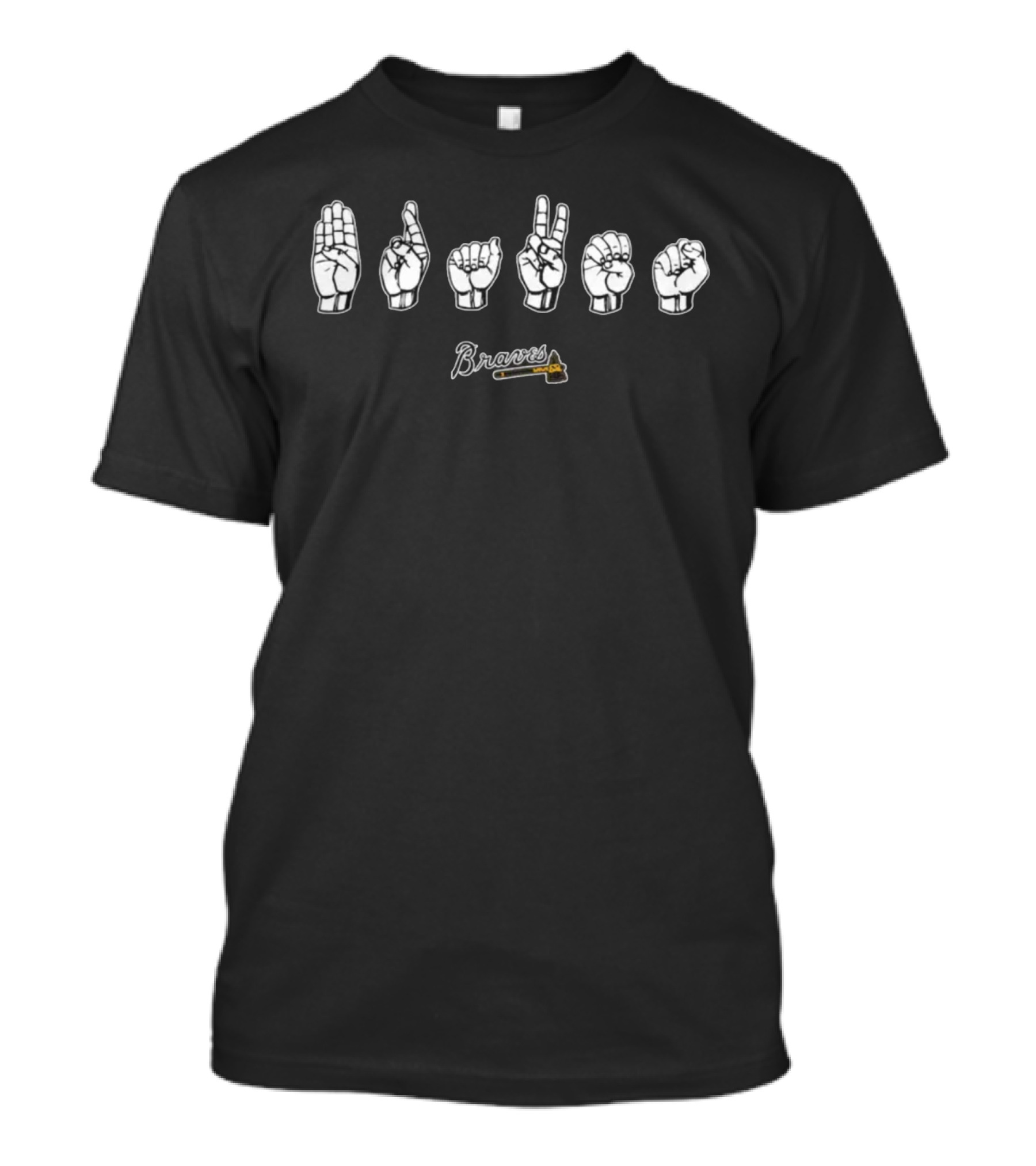ASL Braves Baseball Sign Language T-Shirt