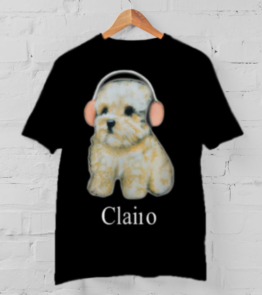 Clairo Dog With Headphones T-Shirt