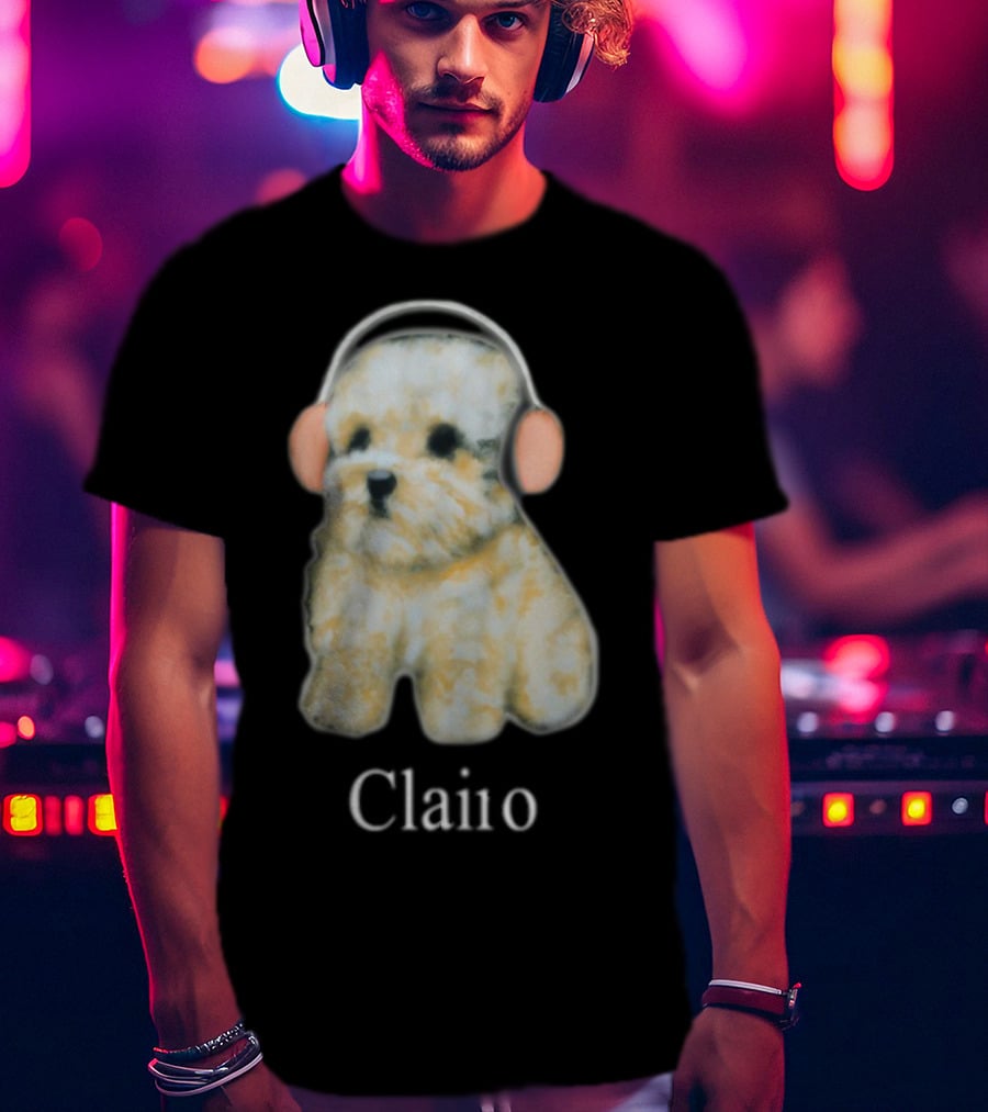 Clairo Dog With Headphones T-Shirt