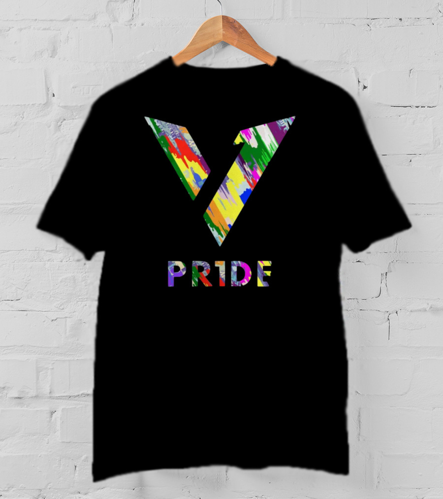 Version1 PR1DE Colorful Abstract T-Shirt