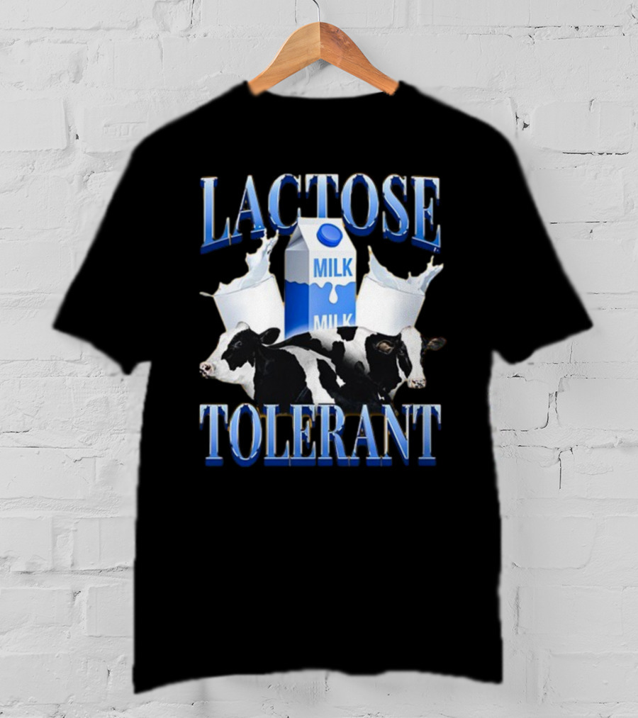 Lactose Tolerant Milk Cows Splashing Carton T-Shirt