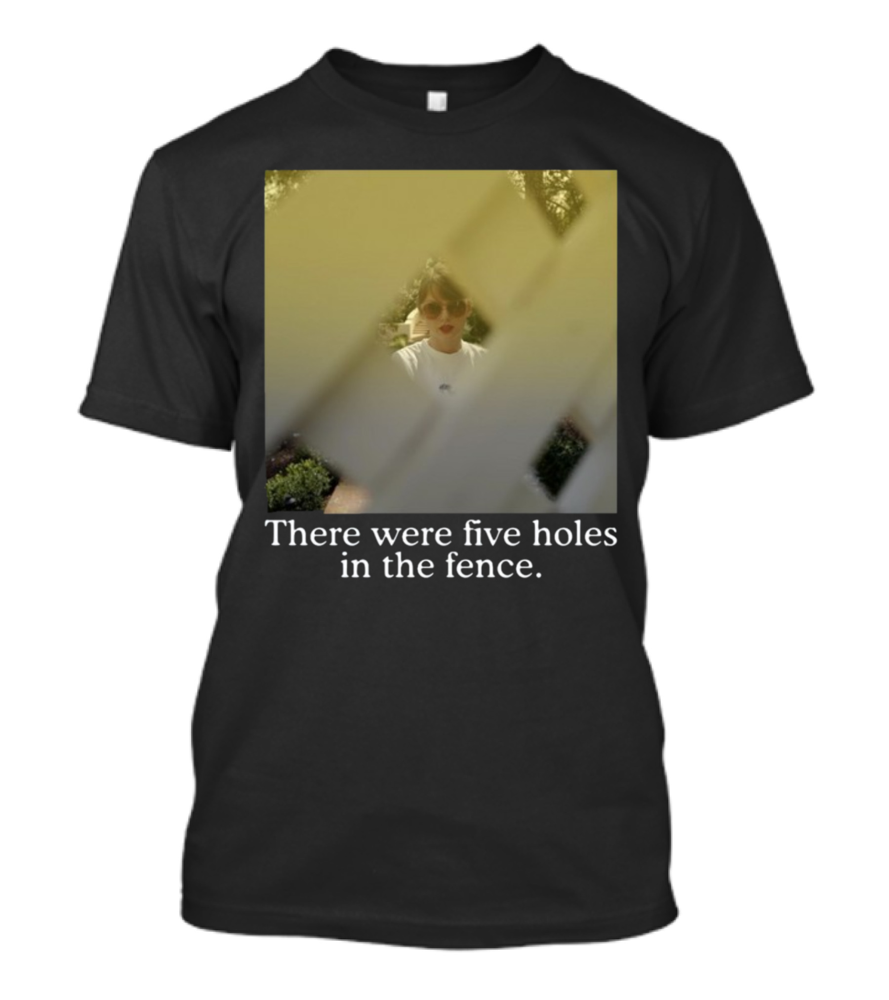 Noahlevy13 There Were Five Holes In The Fence Behind Lattice With Sunglasses T-Shirt