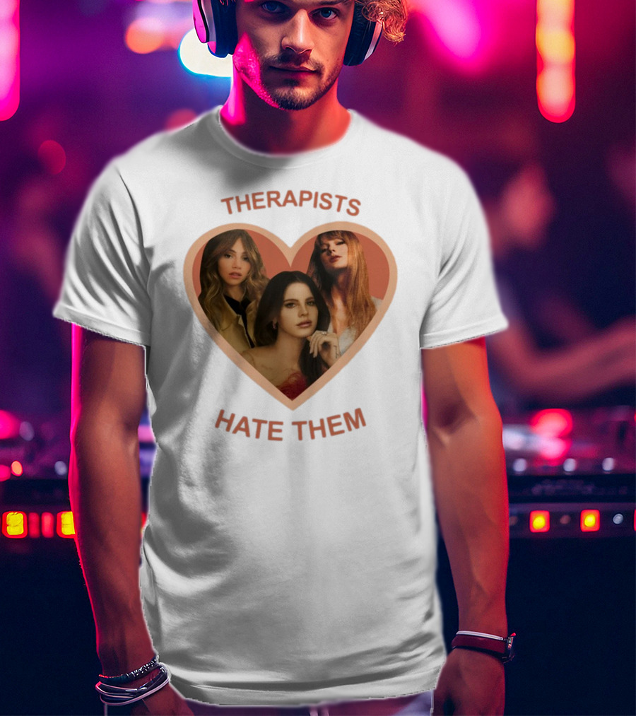 Therapists Hate Them Heart Shape Group Waterhouse T-Shirt