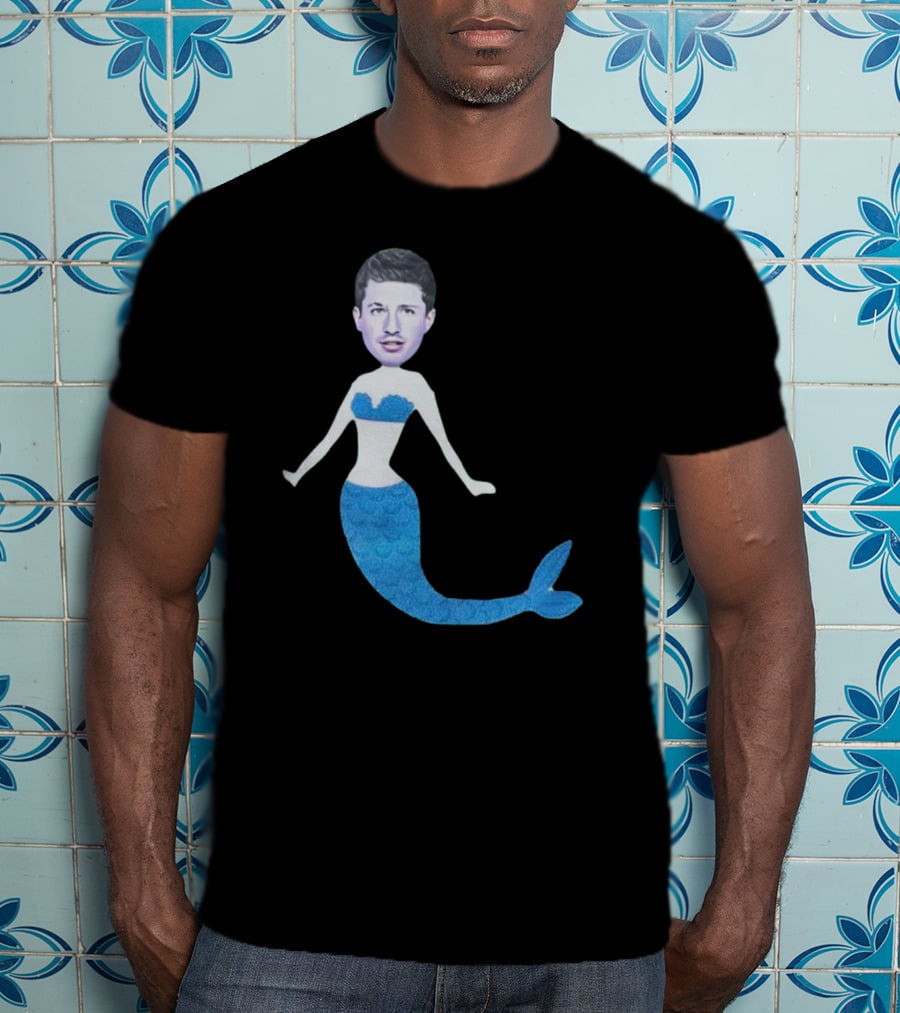 Charlie's Mermaid Head Hoodie Aquatic Vibe T-Shirt