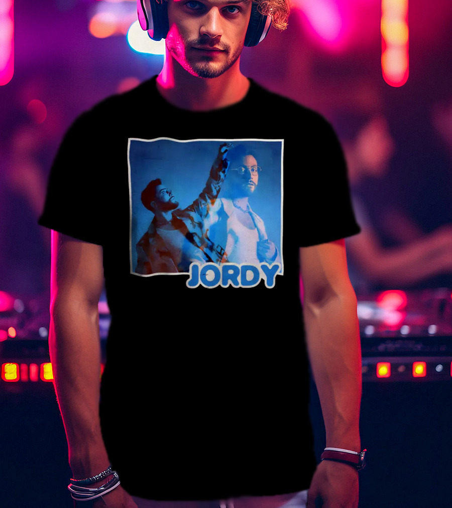 Jordy Feelin Blue Dual Portrait With Cool Tones T-Shirt