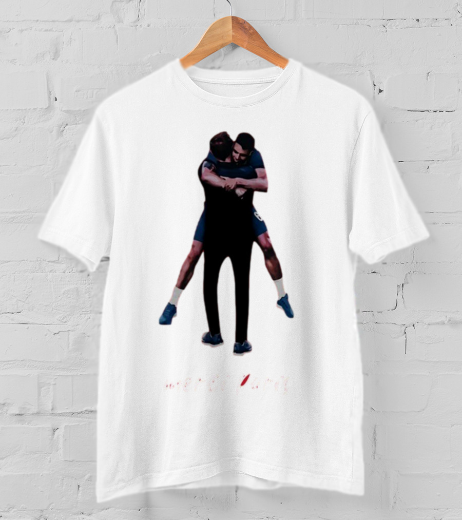 Merci Paris Soccer Celebration Hug T-Shirt