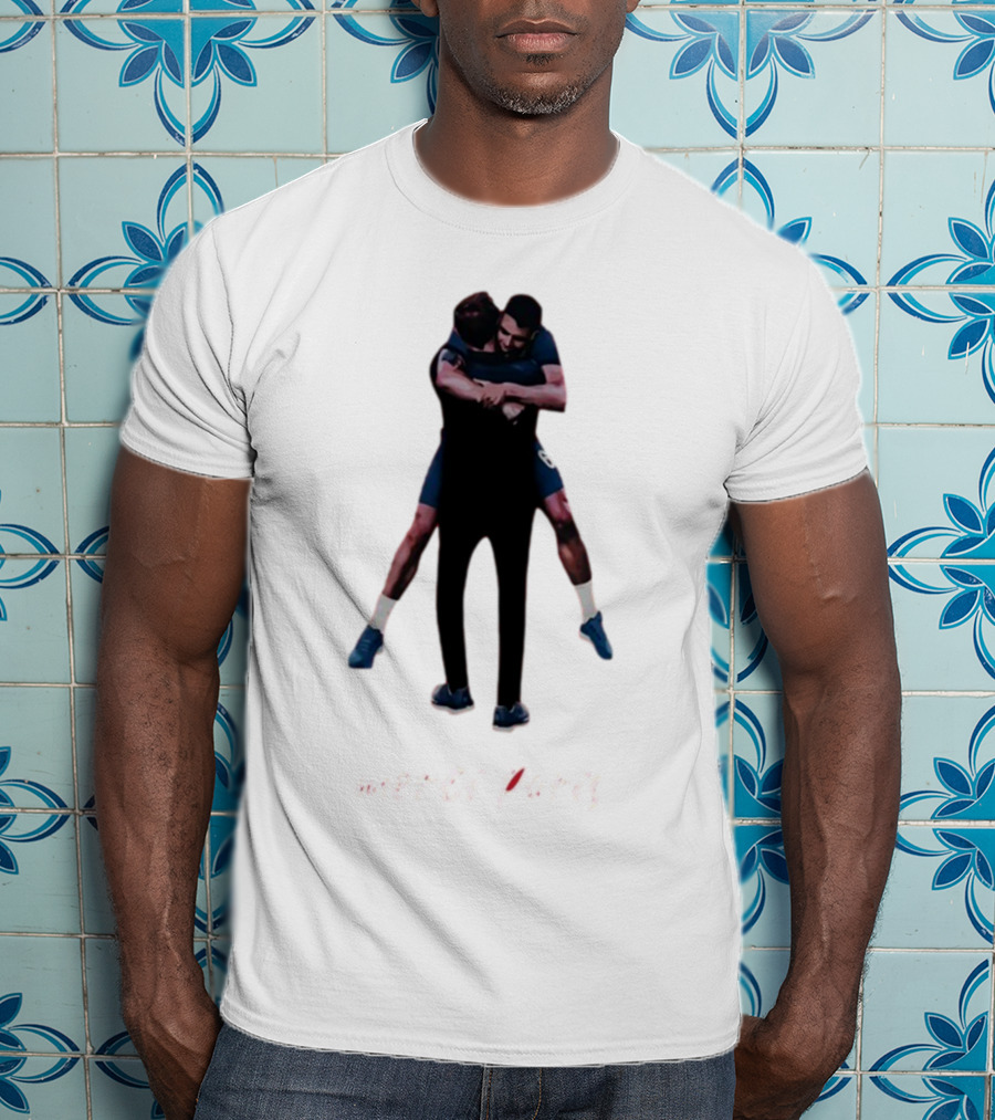 Merci Paris Soccer Celebration Hug T-Shirt