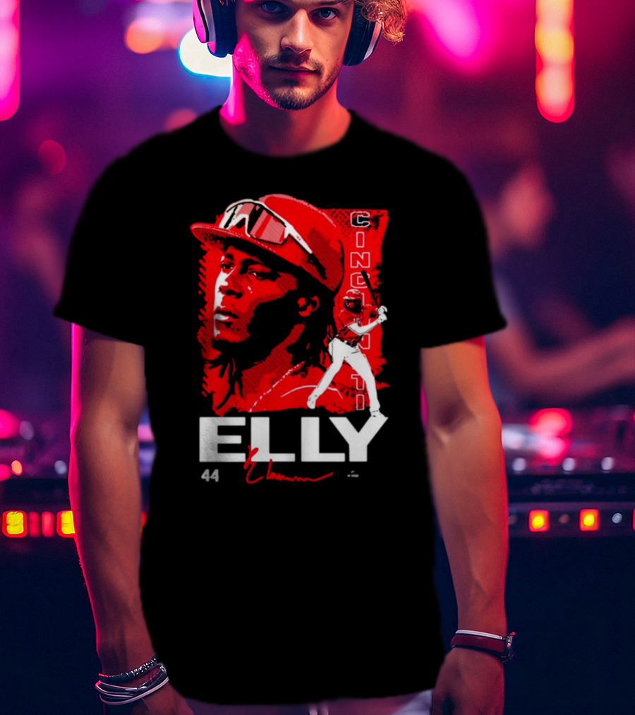 ELLY De La Cruz Cincinnati 44 Playmaker Baseball T-Shirt