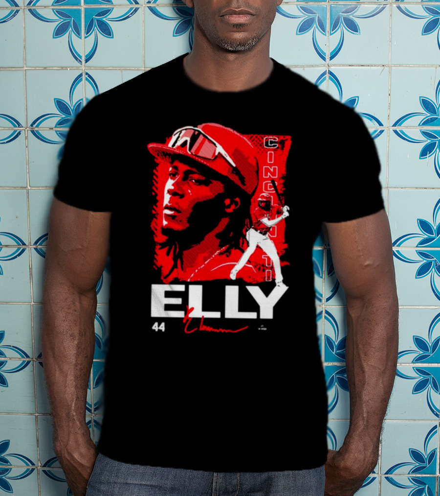 ELLY De La Cruz Cincinnati 44 Playmaker Baseball T-Shirt