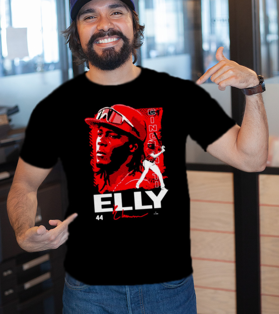 ELLY De La Cruz Cincinnati 44 Playmaker Baseball T-Shirt
