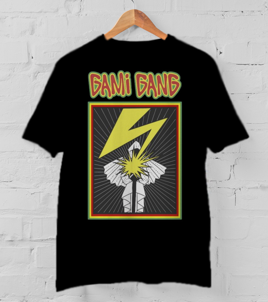 Gami Gang Origami Lightning Explosion Retro T-Shirt