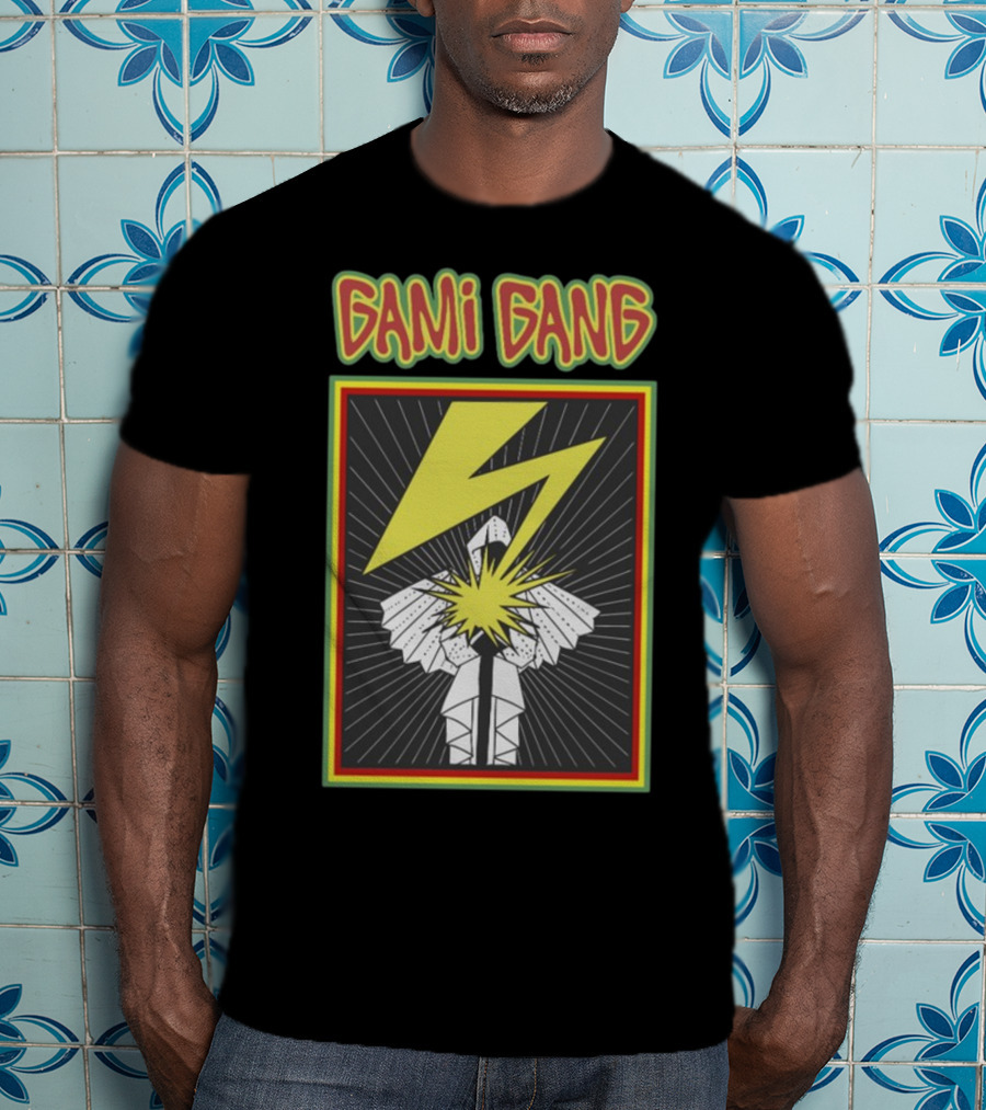 Gami Gang Origami Lightning Explosion Retro T-Shirt