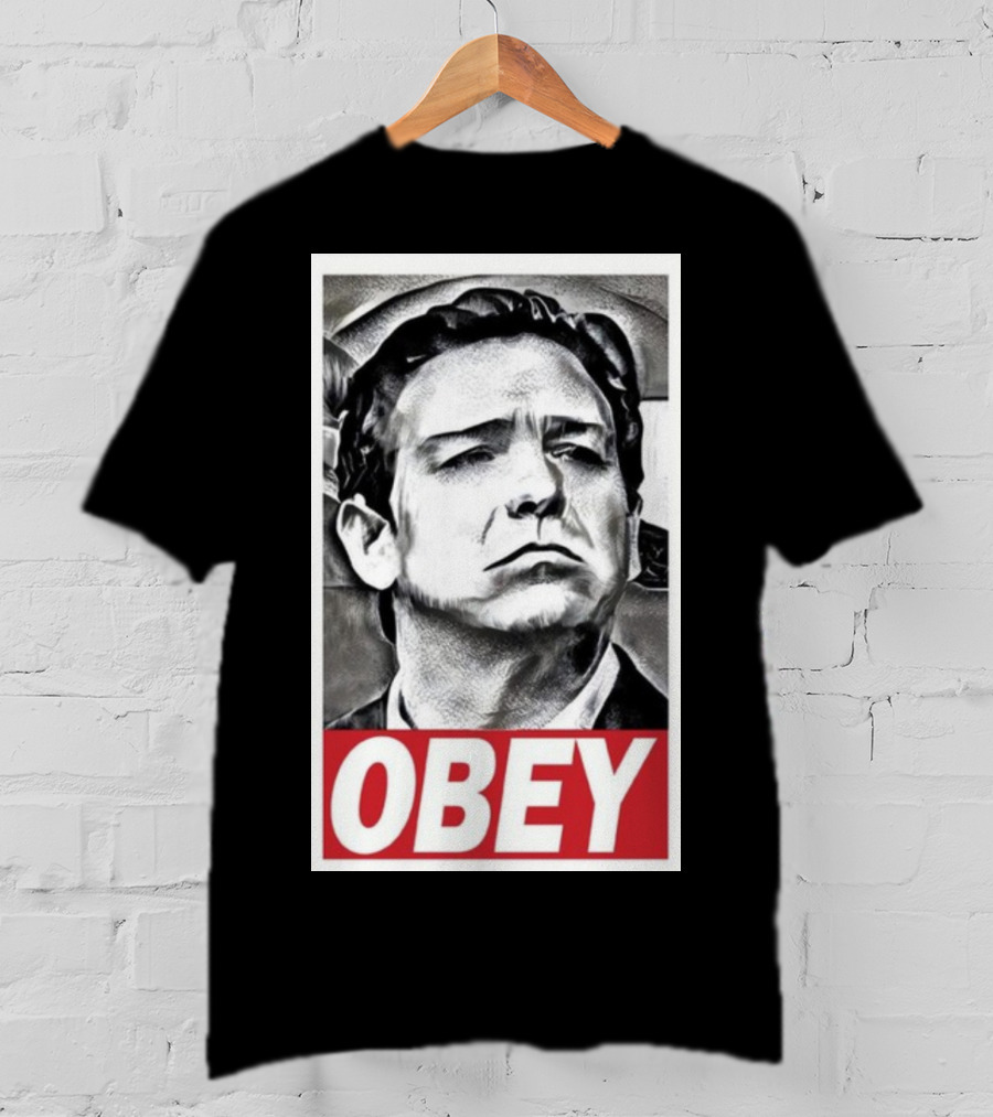 Never Desantis Obey Portrait T-Shirt