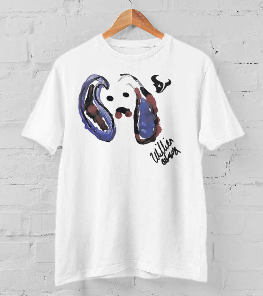 Texans Will Anderson Jr Artwork Featuring Rookie Signature T-Shirt