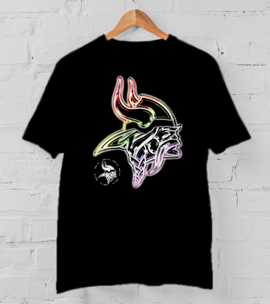 Kwesi Minnesota Vikings Skol Pride New Rainbow Viking T-Shirt