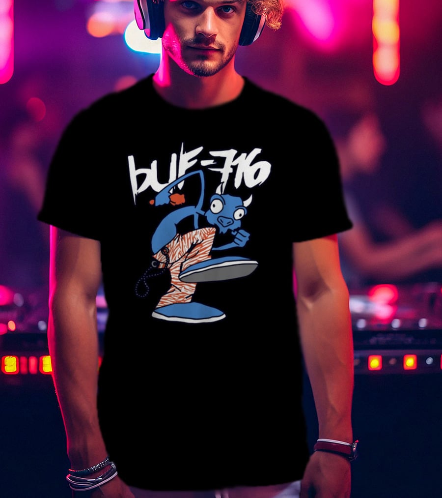 BUF 716 Martial Arts Buffalo Character T-Shirt