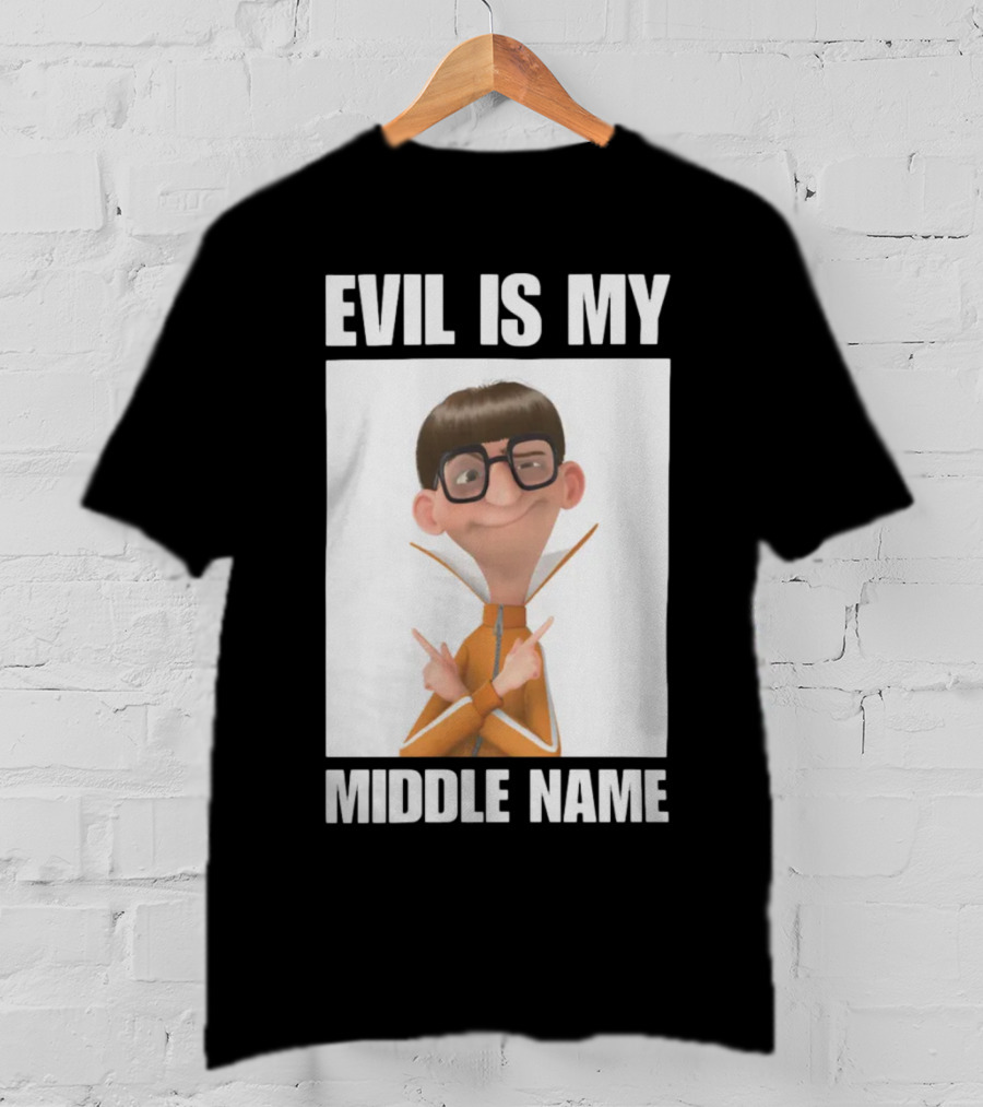 Universal Parks News Today Evil Is My Middle Name Despicable Me Character Villainous Fun T-Shirt