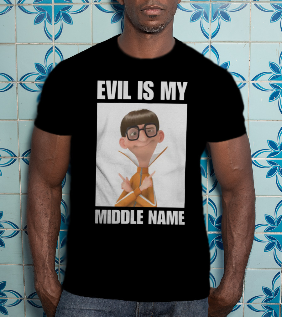Universal Parks News Today Evil Is My Middle Name Despicable Me Character Villainous Fun T-Shirt