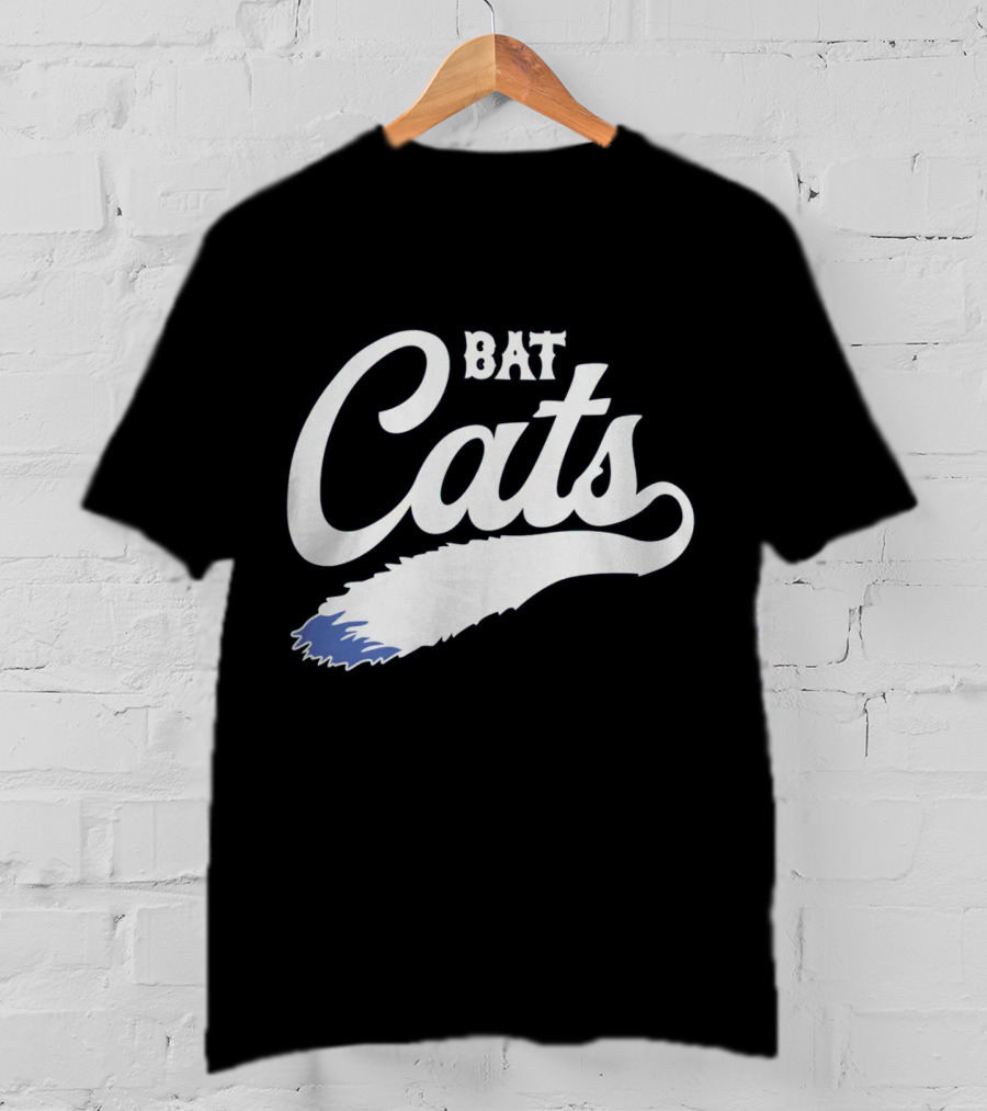 Bat Cats Logo With Feather Tail T-Shirt