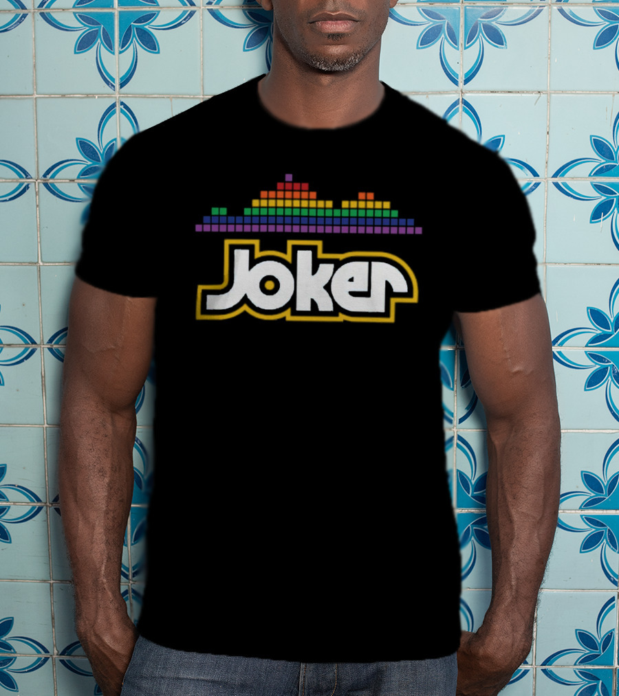Joker Logo Dan Patrick Shop Rainbow Equalizer T-Shirt