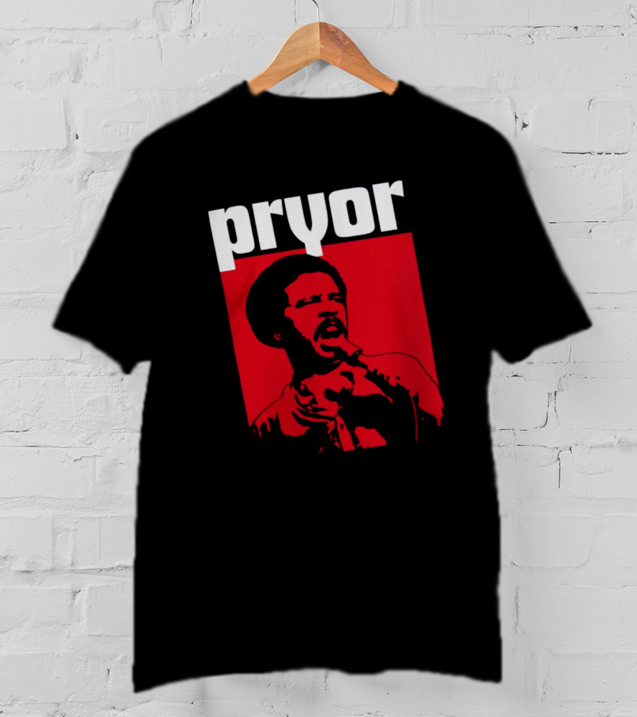 Pryor Richard Pryor Red Stencil Shop T-Shirt