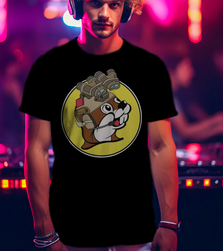 Fountainvalleypd Night Vision Beaver Tactical Headset T-Shirt