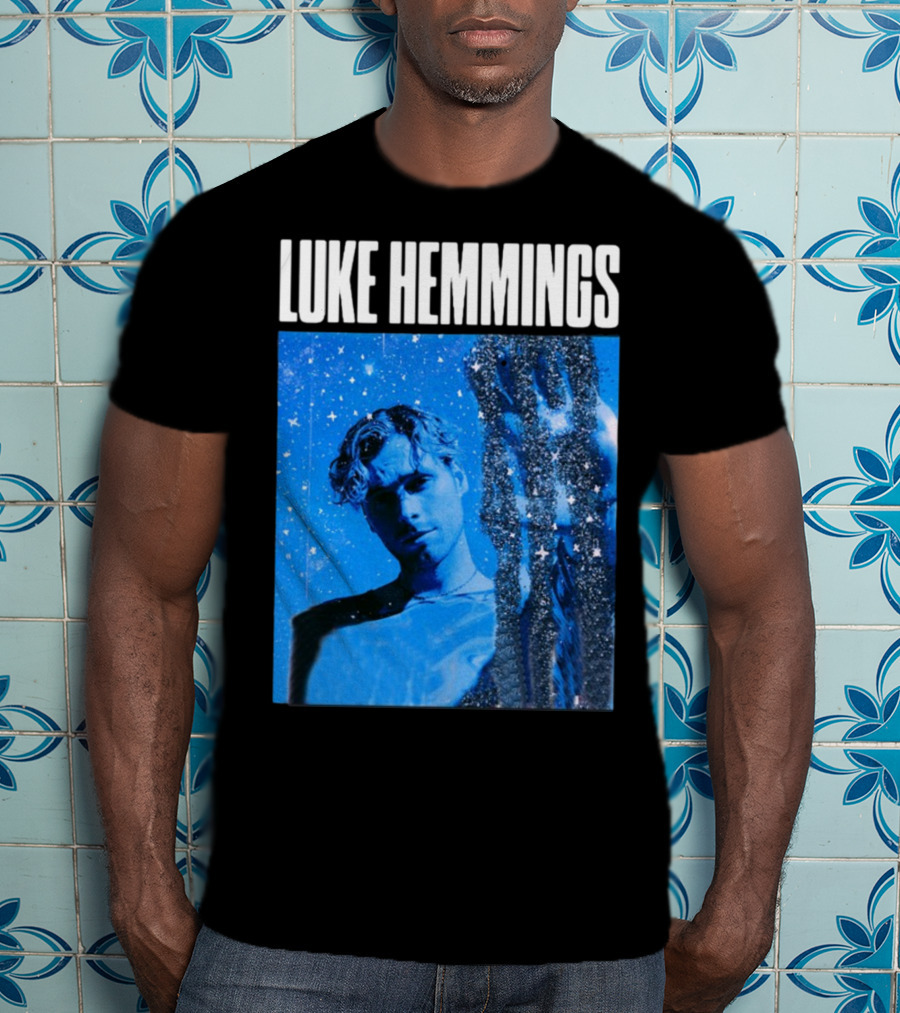 Luke Hemmings Live At The Fonda June 08 Blue Starry Night Aesthetic T-Shirt