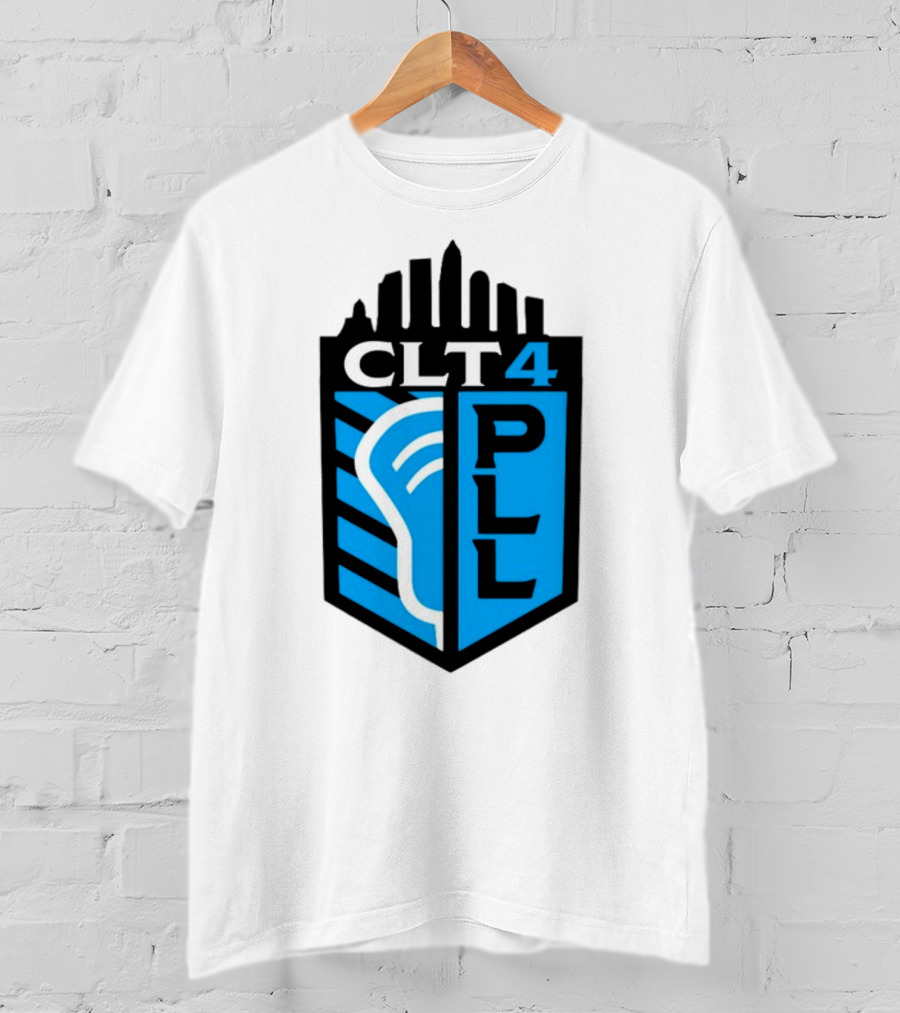 Premier Lacrosse League CLT 4 Logo PLL T-Shirt