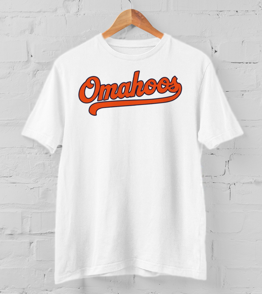 Omahoos Baseball Script T-Shirt