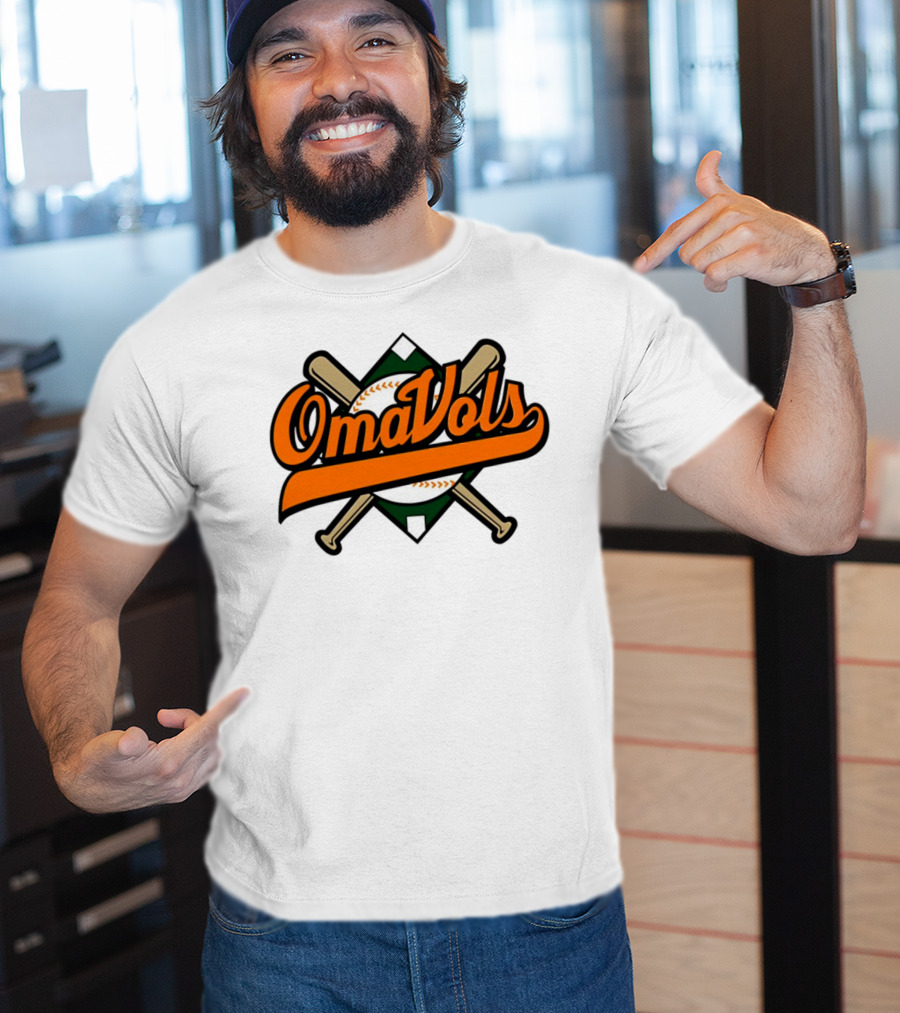 Omavols Baseball Bats Script T-Shirt