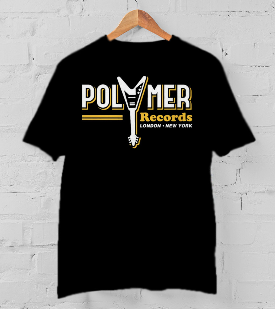 Polymer Records London New York Guitar T-Shirt