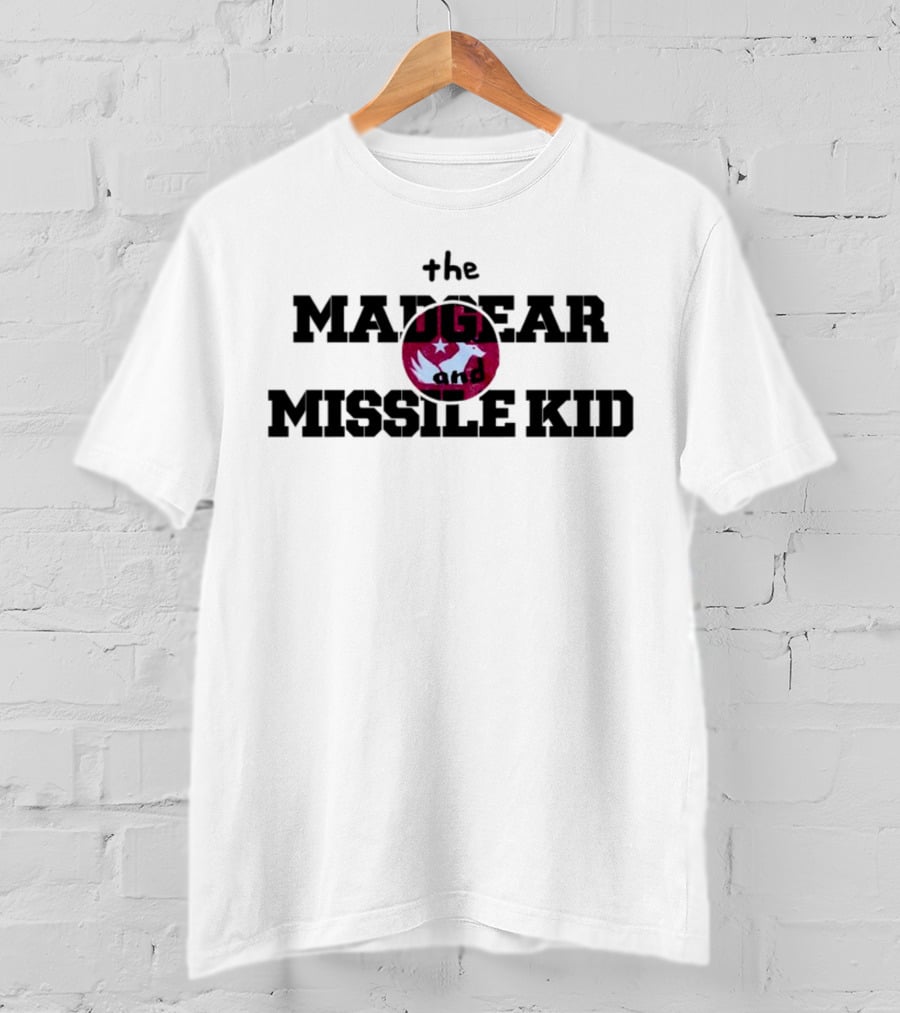 The Mad Gear And Missile Kid Album Logo With Circle Wings And Stars T-Shirt