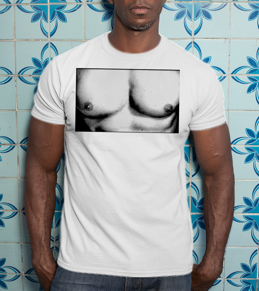 Boy Crazy Pecs Bold Monochrome Torso T-Shirt