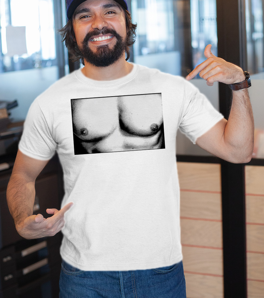 Boy Crazy Pecs Bold Monochrome Torso T-Shirt