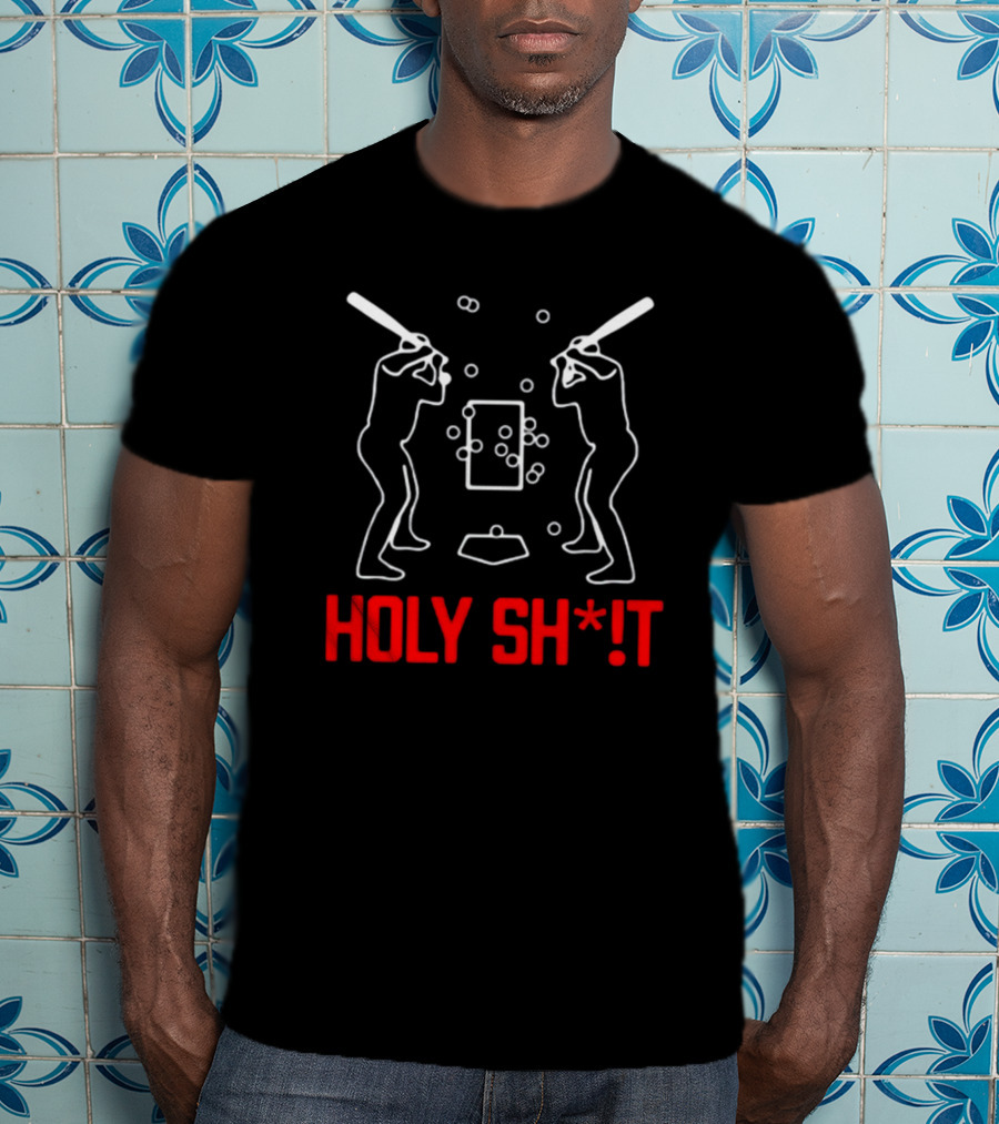 Cincy Baseball Batters Facing Pitch Chaos Holy ShT T-Shirt