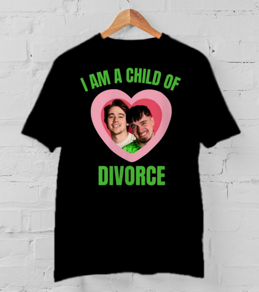 I Am A Child Of Divorce Kaarija And Bojan Heart T-Shirt