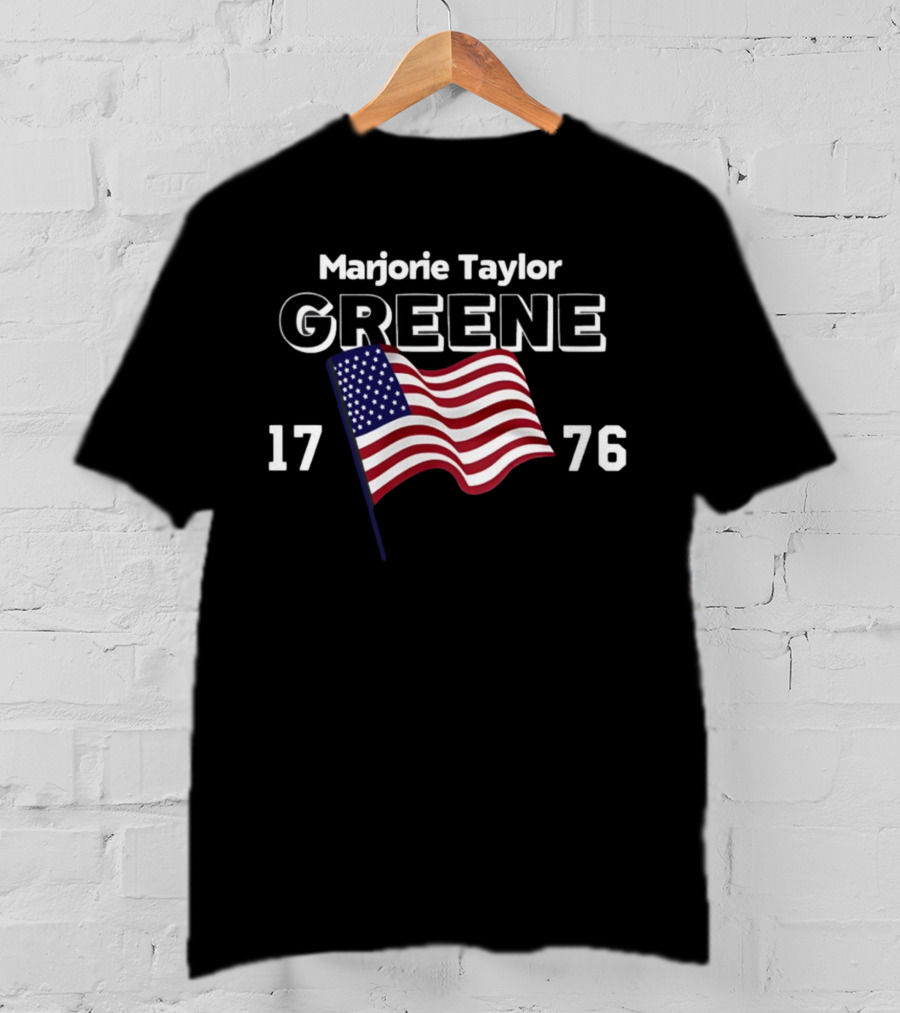 Marjorie Taylor Greene 1776 USA American Flag T-Shirt