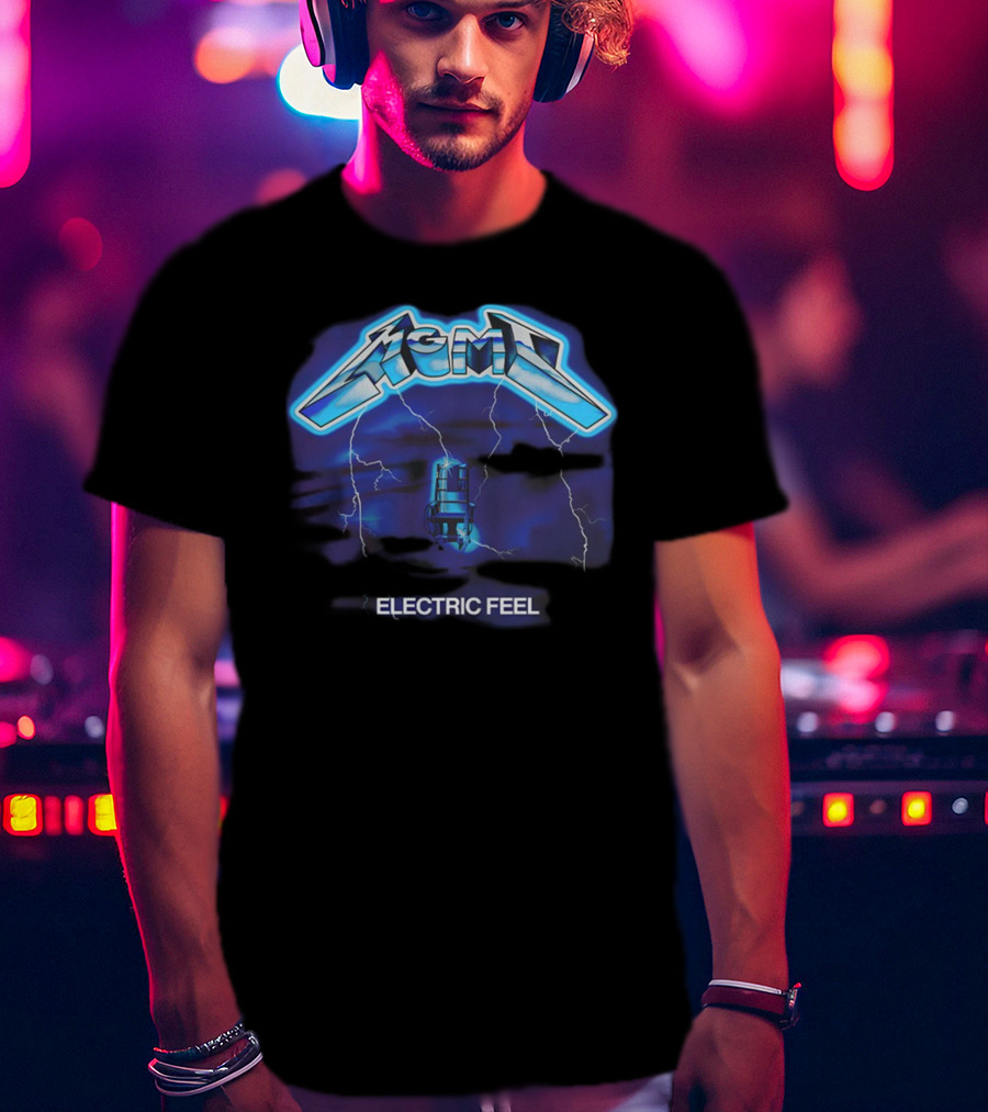 MGMT Electric Feel Lightning Microphone Blast T-Shirt