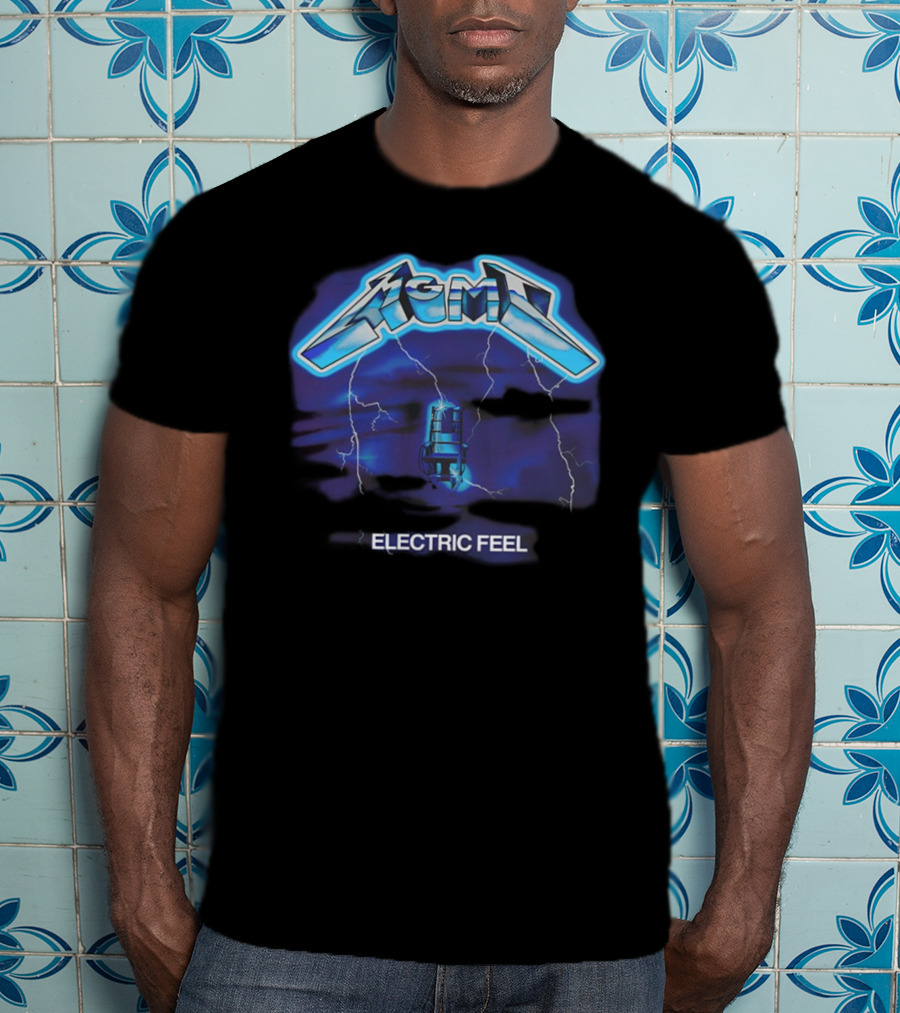 MGMT Electric Feel Lightning Microphone Blast T-Shirt