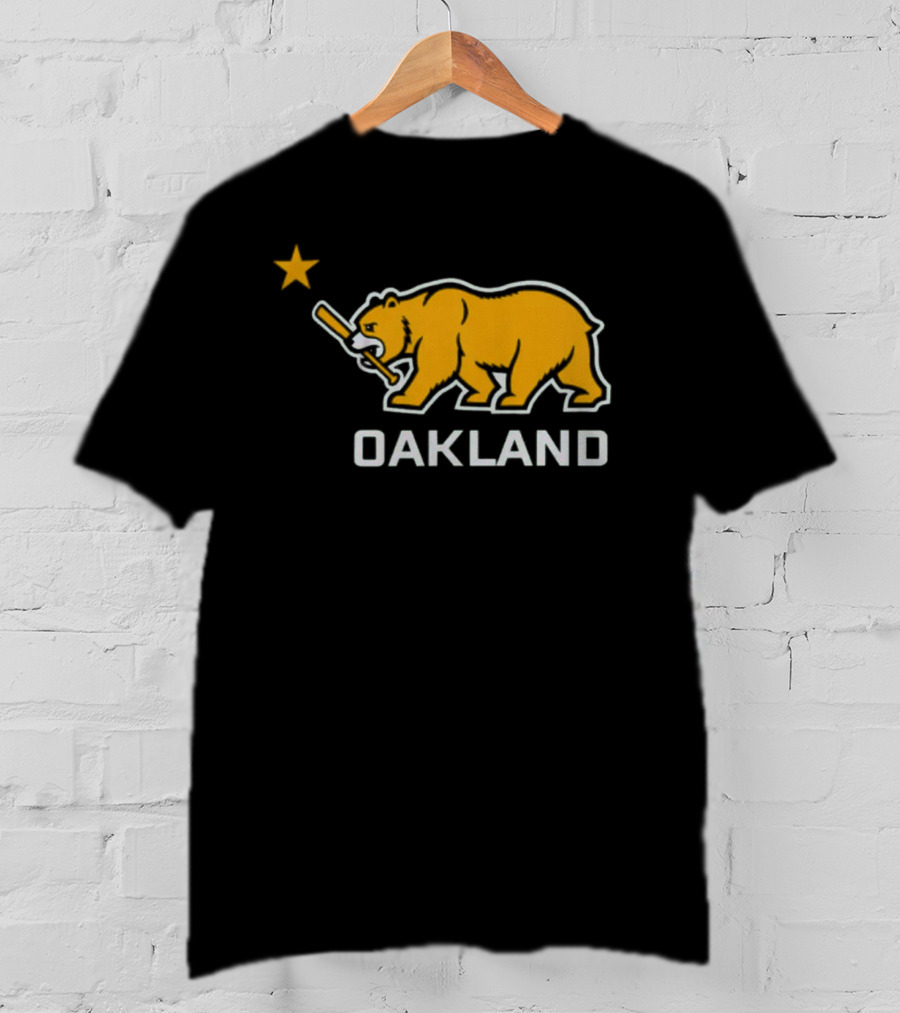 Oakland Bear Star Baseball Emblem T-Shirt